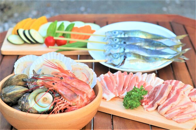 Seawater Fishing Pond and Hamayaki Grill BBQ Experience