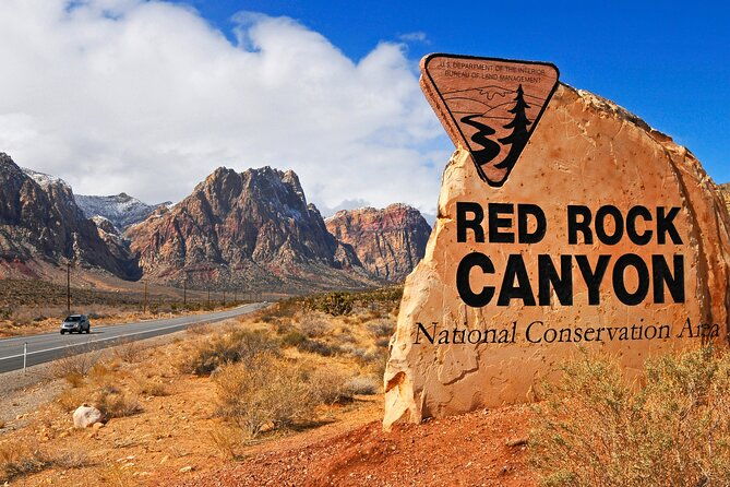 Mojave Desert, Red Rock Sign, Seven Magic Mts - What to Expect on the Tour