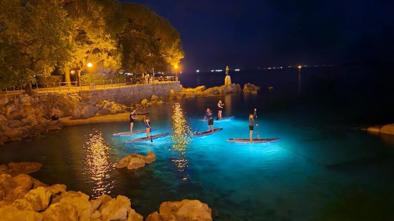 Opatija: Guided SUP Paddleboarding Adventure at Night - FAQ